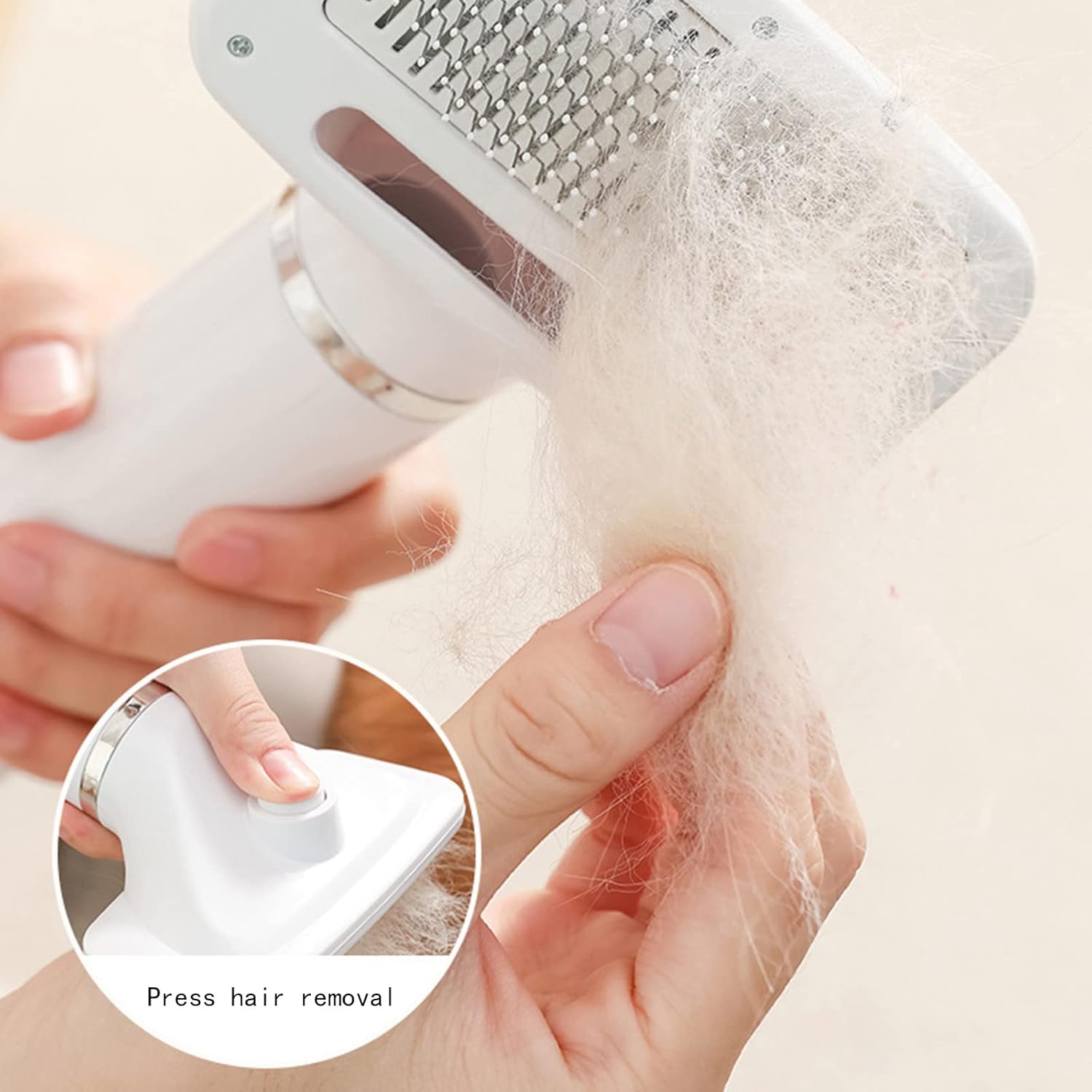 Pet hair dryer comb